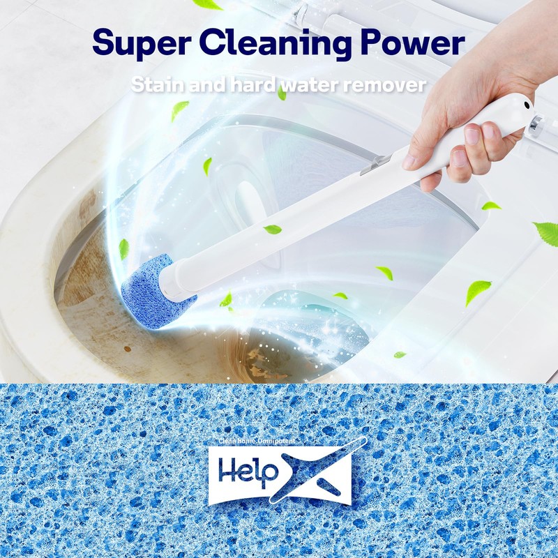 HelpX 8 Pack Pumice Stone Toilet Bowl Set with 18