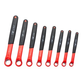 Powerbuilt 8-Piece Box End Insulated VDE Wrench Set, Rated for 1000V, Sizes 10mm-22mm, Electric and Hybrid Vehicles, Home Electrical and Car Repair - 642960