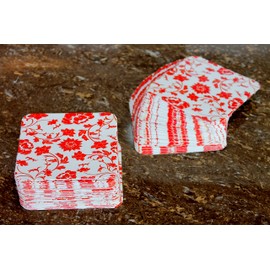 esplanade Disposable Printed Paper Coasters (Set of 100)- Use and Throw Reversible Paper Coasters-Perfect for Bar, Hotel, Restaurant purpose & Parties.