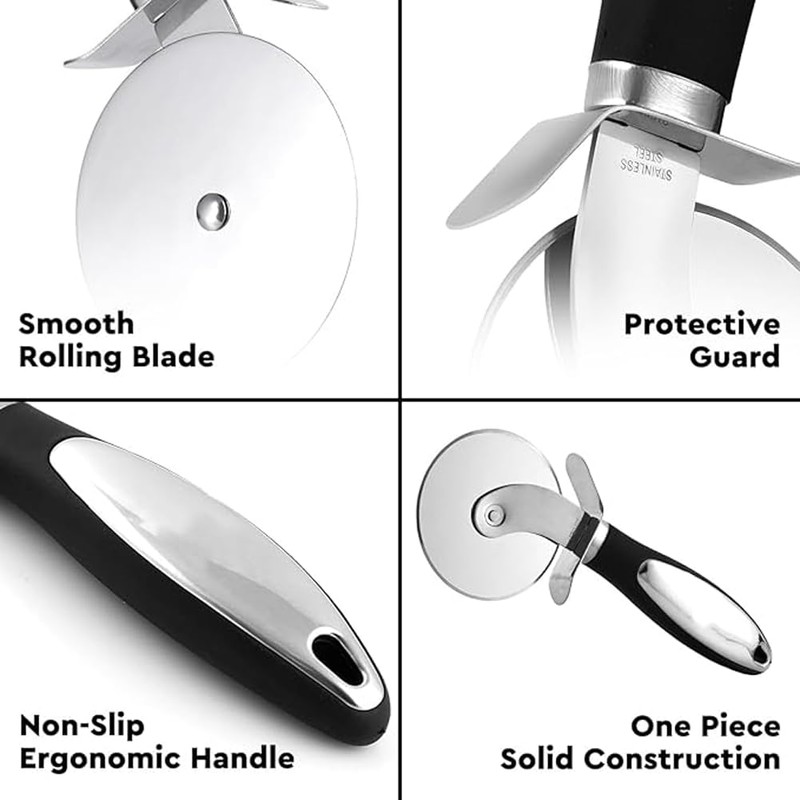 8.3 inch Pizza Cutter Wheel，Super Sharp Pizza Cutter, Pizza Slicer