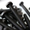 20 x Black Pan Head Screws Polypropylene (PP) Plastic Nuts