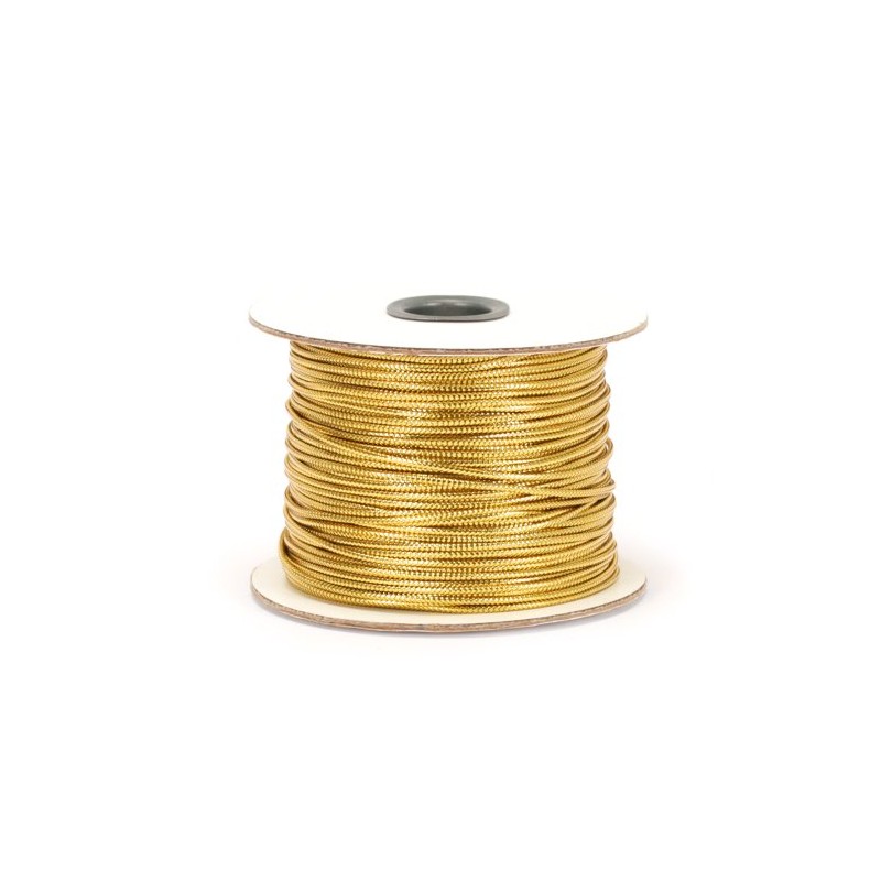 Berwick 100 Yard Spool Tinsel Non-Stretch Metallic Cord, Gold