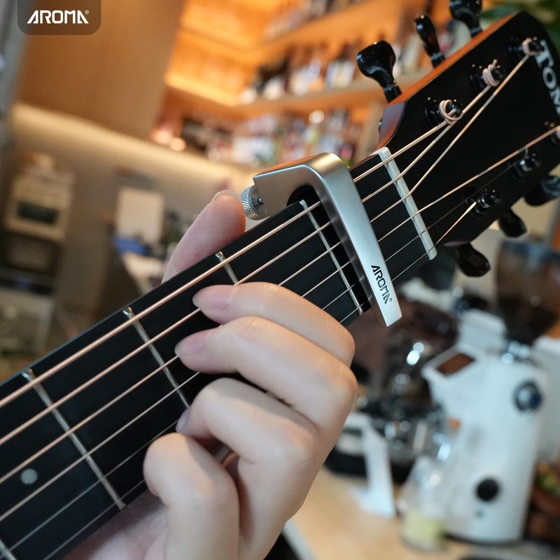 Aroma Professional Guitar Capo Adjustable Tension for 6 String Acoustic
