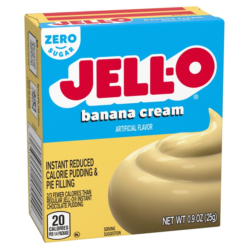 Jell-O Banana Cream Sugar Free & Fat Free Instant Pudding