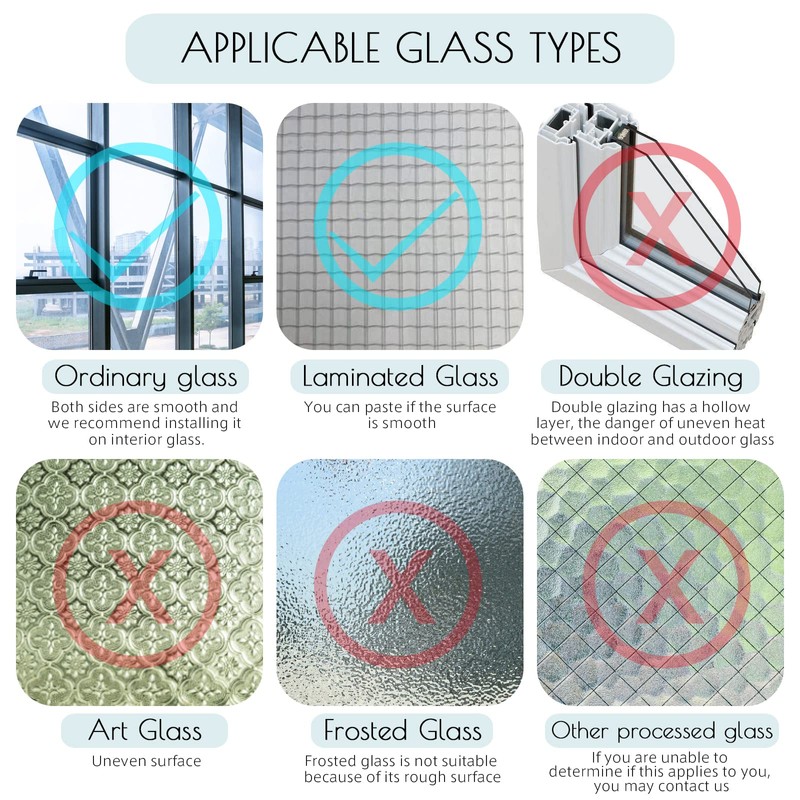 HIDBEA One Way Mirror Window Film, Daytime Privacy Sun Blocking