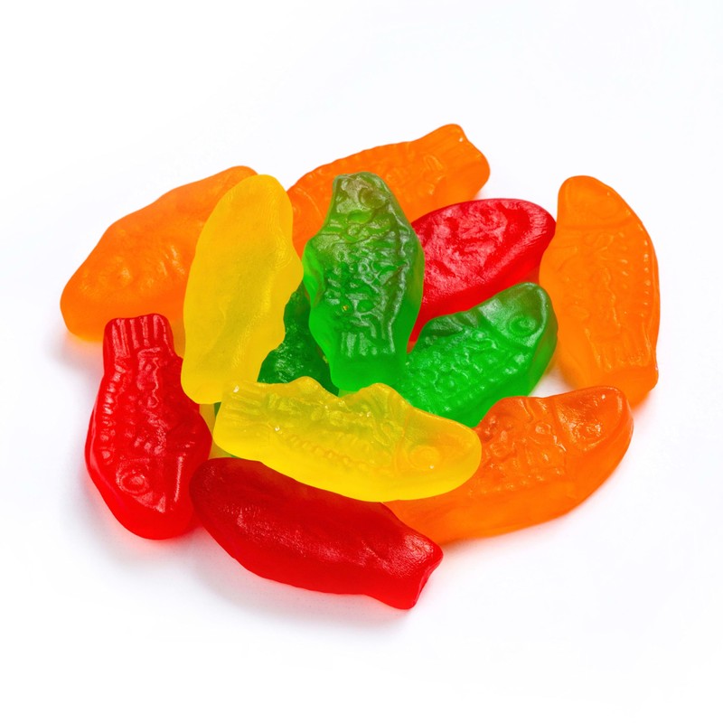 SWEDISH FISH Mini Assorted Soft & Chewy Gummy Candy, Family