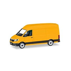 Herpa 092838-002" Man TGE Panel Van, high roof Vehicle, Broom Yellow