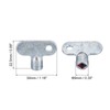PATIKIL Radiator Valve Keys, 6 Pack Zinc Alloy Square Socket