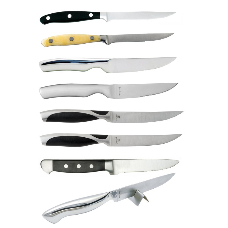 Fortessa Prime Cut Steak Knife with Stainless Steel Handle, 9.5-Inch,