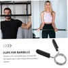 Mikinona 2Pcs Barbell Clips Portable Dumbbell Clamps with Strong Spring