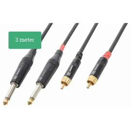 Power Dynamics 176.023 Cable Doble XLR Macho A Mini Jack