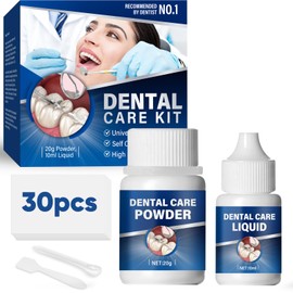 Tooth Filling Repair Kits, Temporary Tooth Repair Kit, for Broken Teeth and Loose Prostheses, Easy Self-Application without Tools, Instant Protective Filling, 1 Complete Set