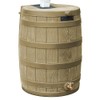50 Gallon Plastic Rain Barrel Water Collector - Khaki