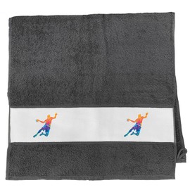 Huuraa Hand Towel Colourful Silhouette Gift 50 x 100 cm Graphite Cotton Handball Present
