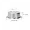 uxcell Finger Flush Pull Handle Outer Dia. 42mm/1.65" Brushed Silver