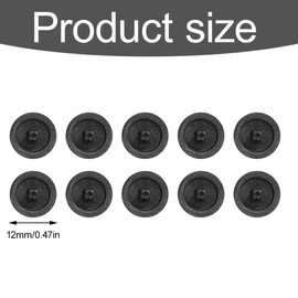 Pack of 100 Cover Caps for Screws, Plastic Phillips Screw Lid, Screw Cover White, Black Screw Decorative Covers