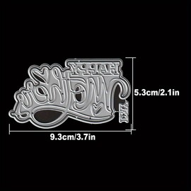 LZBRDY Happy Mother's Day Wishes Words Embossing Metal Cutting Dies for Card Making and Scrapbooking, Arts Crafts Mom Day Die Cuts Stencil