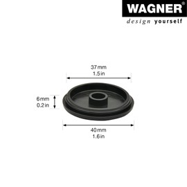WAGNER QuickClick® Plastic glides furniture glides chair glides replacement I 8pcs. set glides exchangeable - plastic BLACK - diameter Ø 40 mm - for base Ø 40 mm - Made in Germany - 15826800