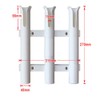 BigTron Fishing Rod/Reel Holders One Piece 3 Rack/Pole, Side-Mount Slotted