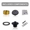 Matte Black Tub Drain and Overflow Kit with Single Hole