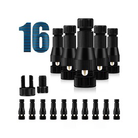 LUYE Low Voltage Connectors for Landscape Lights Fastlock Wire Cable Connector Work for Outdoor Low Voltage Landscape Lighting Pathway Lights(16 Pack)