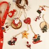 Christmas Tree Decorations, Resin Snowflake Snowman Sock Sled Christmas Tree