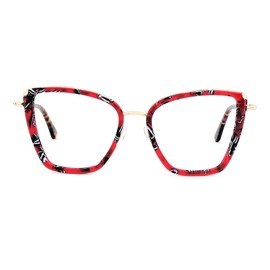 Zeelool Classics Butterfly Blue Light Blockung Glasses for Women JGX495456-01 Red