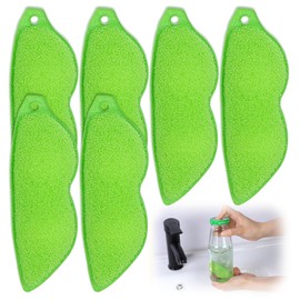 6 Pcs Magic Beans Bottle Cleaner Sponge Reusable Bean Shape Water Bottle Cleaning Sponge Green Heat Resistance Bottle Brush for Internal Cleaning of Small Mouth Cleaning Tools