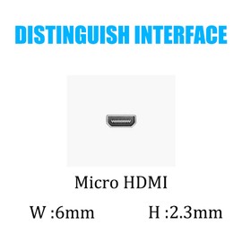 tunghey 4K Micro HDMI to HDMI Cable, Micro HDMI Male to HDMI Male Cable Adapter Nylon Braided Support 4K@60Hz HDR 3D ARC 18Gbps Compatible with Sport Camera, A6000 A6300 and More (1.5M)