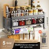 Hanging Wall Mount knife Wall Mount,Condiment Cup, Space-Saving Knife Rack