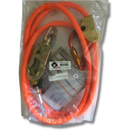 CLIMB RIGHT 5/8" x 10' WIRE CORE LANYARD KIT W/RG/HMS W/C D/L SS Part# 75242