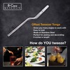8-CREW KITCHEN Chef Tweezers - 3 Stainless Steel 8” Culinary