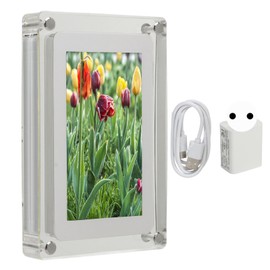 Video Picture Frame 5 in IPS Screen Type C 4GB 1000 Mah 100‑240V Digital Picture Frame for Home Office Decor