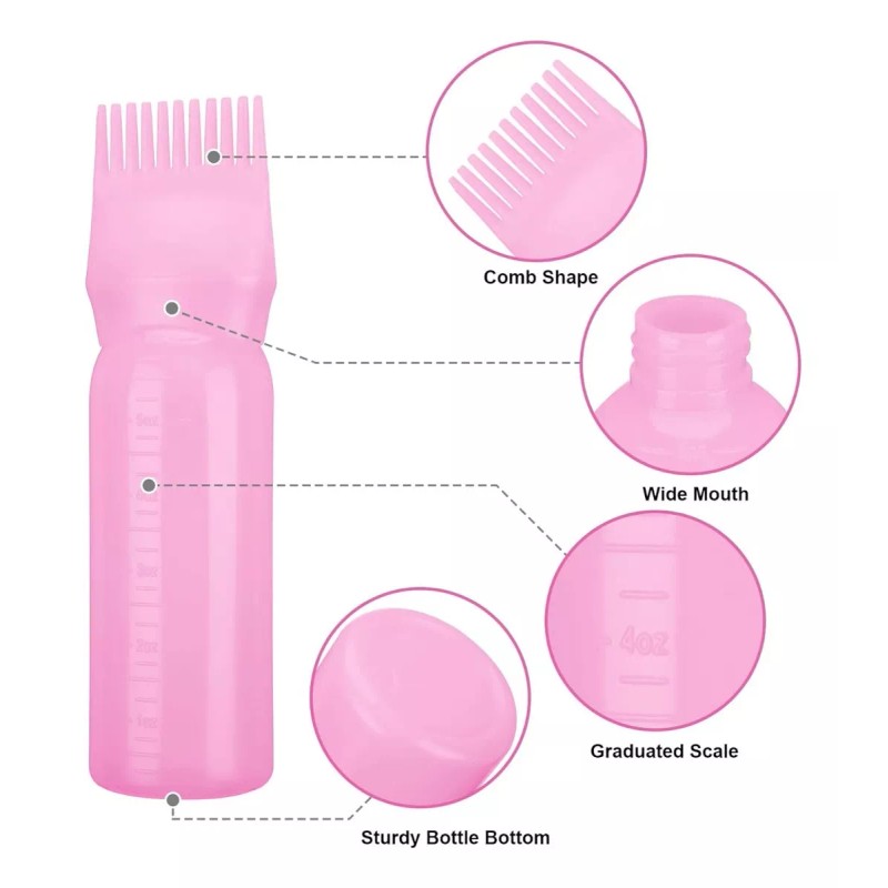 Psqme Botella De Cepillo De Tinte Para El Cabello, Paquete