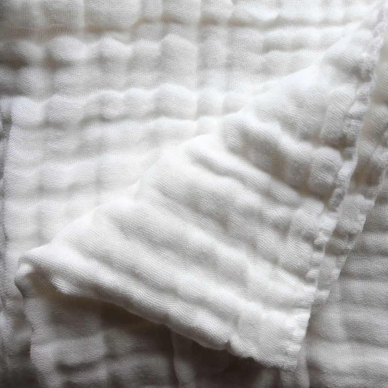 Fibre For Good Undyed Organic Cotton Muslin Wrap, Brown