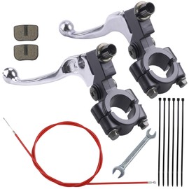 Stylemafia 7/8" 22mm Left & Right Brake Lever and 155cm Brake Cable fit for Coleman CT100U CC100X DoodleBug DB30 79cc 97cc 98cc 100cc 3hp Motovox MBX10 MBX11 powersport Mini Bike Parts