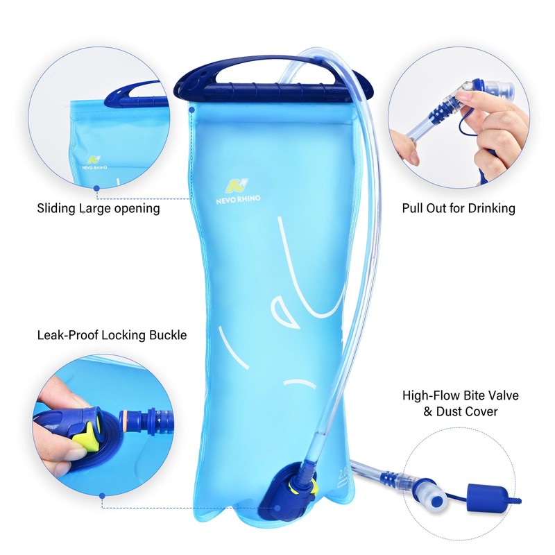 N NEVO RHINO Hydration Backpack, Lightweight Hiking Water Backpack, Hydro