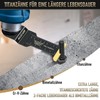 MaxEarn 4Pcs 70mm Extra Long Oscillating Saw Bl-ades, Titanium Multitool