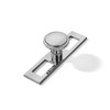 khtumeware 5 Pack 1-1/4 Inch Brushed Nickel Cabinet Knobs Backplate