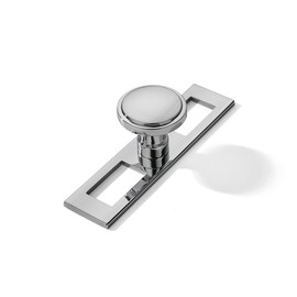 khtumeware 5 Pack 1-1/4 Inch Brushed Nickel Cabinet Knobs Backplate with Base Plate Zinc Kitchen Cabinet Handles Drawer Pulls Cabinet Hardware.
