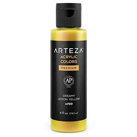 Arteza Iridescent Acrylic Paint, A709 Fancy Black, 118 ml Bottle, Chameleon Colors, High-Viscosity Shimmer Paint, Water-Based, Blendable, for Canvas, Wood, Rocks, Fabrics and More