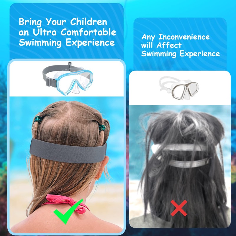 Vvinca Children's diving goggles with fabric strap
