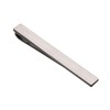 Asienice Thin Tie Clip, Matte Black, Collar, Black, Black, Formal/Black,
