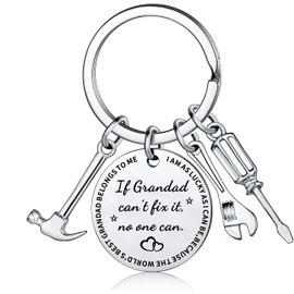 JMIMO Grandad Keyring Grandad Gifts Father's Day Gifts For Grandad Grandfather Grandpa