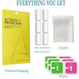 Compatible for Tensky Smartwatch Screen Protector, onetuo [6 Pack] Full Coverage TPU Clear Film Compatible for Tensky TK01 Smartwatch 1.5 inch (6 Pack)