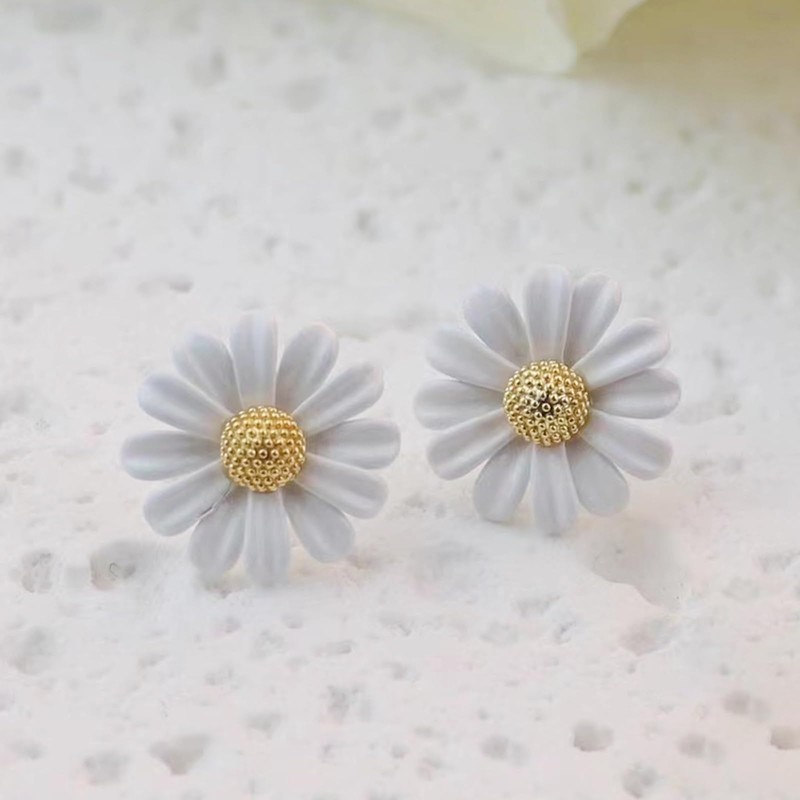 Sunflower Dresses for Women Daisy Earrings Daisy Flower Earrings Sunflower