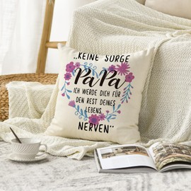 Artoid Mode Gift for Dad for Birthday Funny Sayings Cushion Cover 45 x 45 cm Gift From Daughter Son Father's Day Cushion Decoration