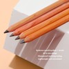 4pcs Eyebrow Pencil Double Head Eyebrow Makeup Pen Wood Handle
