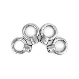 QWORK Lifting Eye Nut, 4 Pack, 1/2" UNC Marine Grade Stainless Steel 316