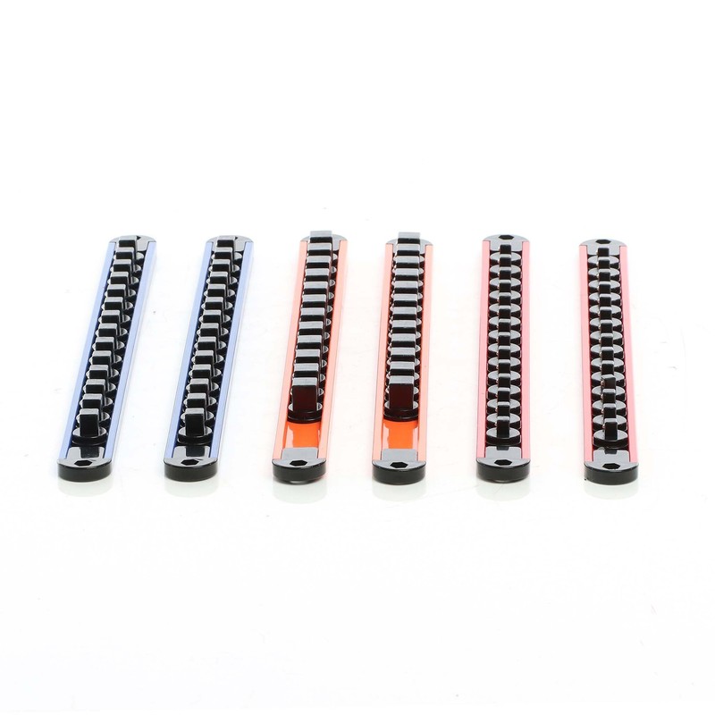 XPOtool Socket Spanner Organiser Pack of 6 360° Rotatable ABS